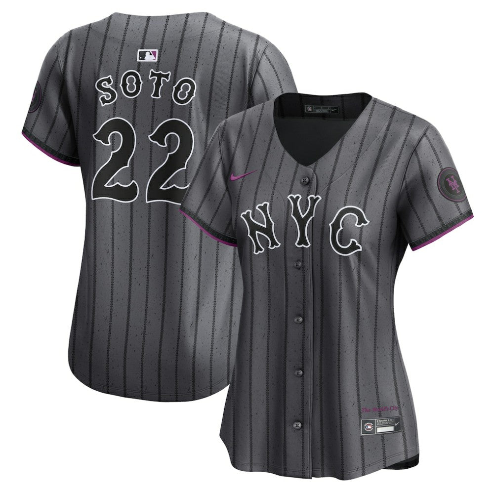 Juan Soto New York Mets Women's City Connect Limited Jersey Gray