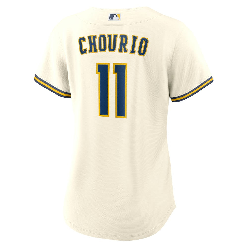 Jackson Chourio Milwaukee Brewers Women's Home Replica Jersey Cream