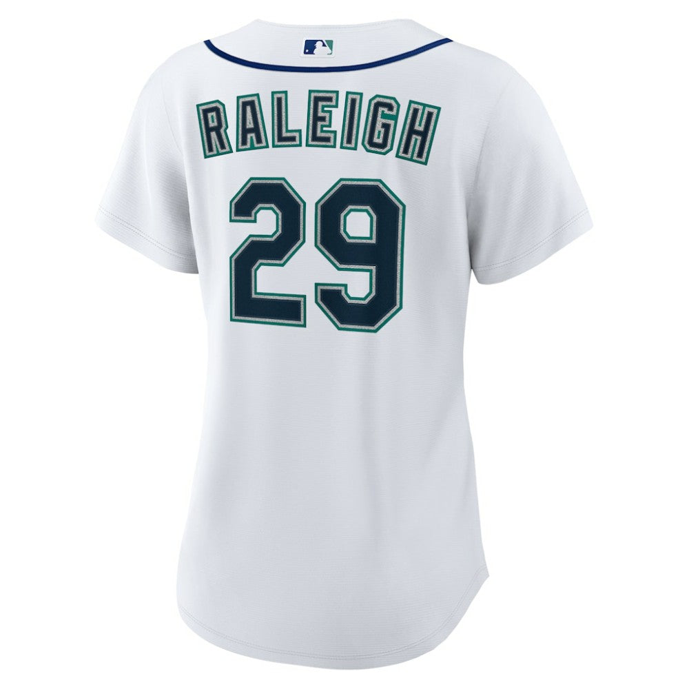 Cal Raleigh Seattle Mariners Women's Home Replica Jersey White