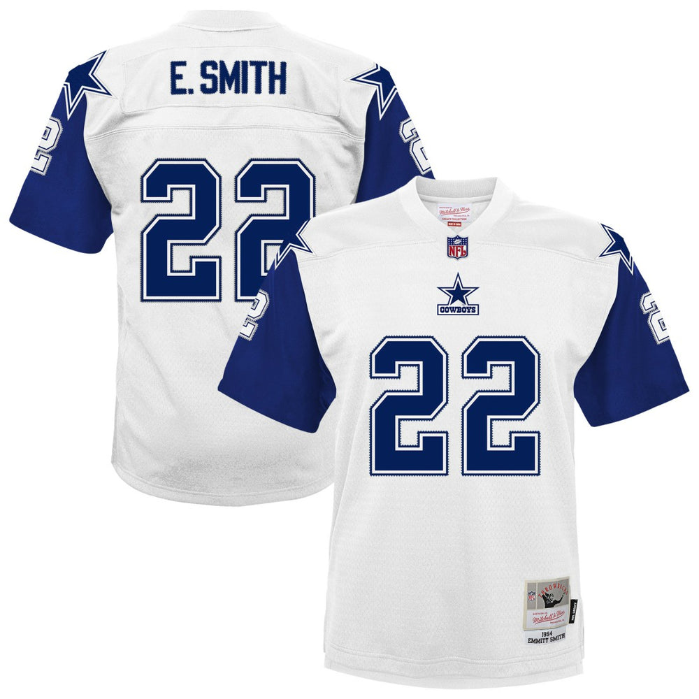 Emmitt Smith Dallas Cowboys Preschool 1994 Alternate Legacy Jersey - White for sale