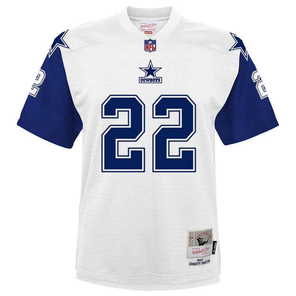 Emmitt Smith Dallas Cowboys Preschool 1994 Alternate Legacy Jersey - White for sale