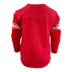 Kansas City Chiefs Wes & Willy Youth Football Long Sleeve T-Shirt - Red for sale