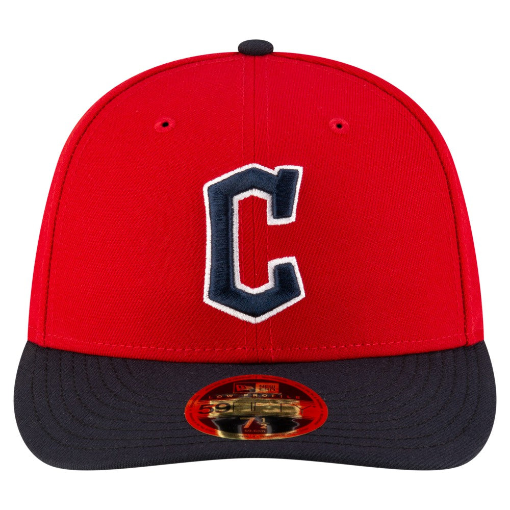 Cleveland Guardians  Authentic Collection On-Field Low Profile 59FIFTY Fitted Hat Red/Black