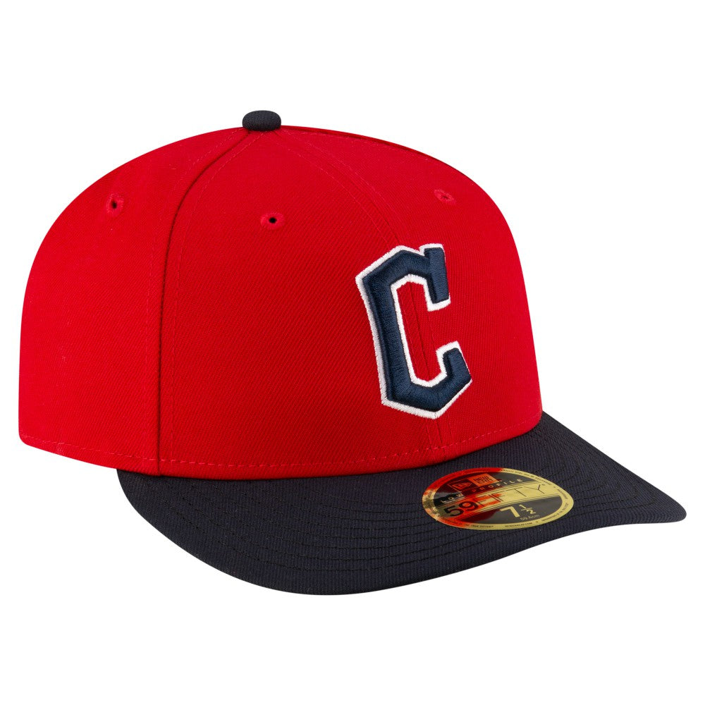 Cleveland Guardians  Authentic Collection On-Field Low Profile 59FIFTY Fitted Hat Red/Black