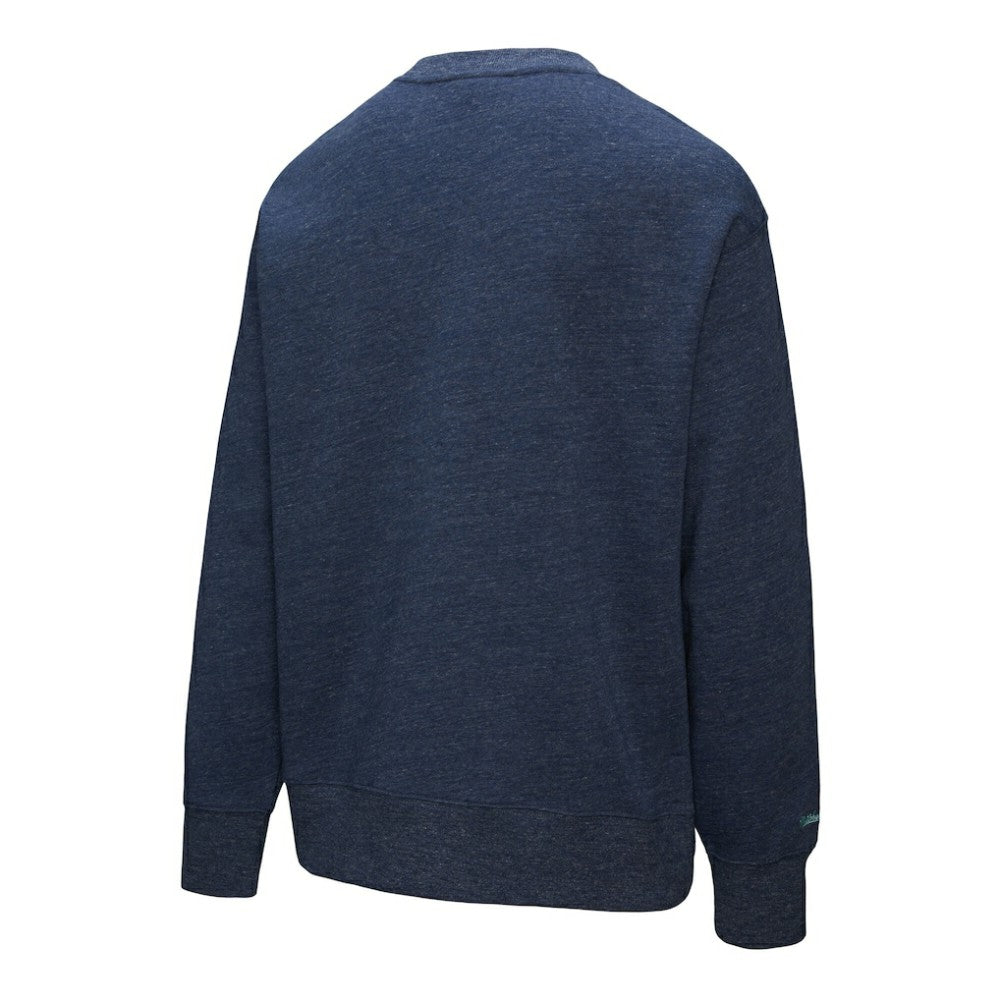 Seattle Kraken Mitchell & Ness Playoff Win Fleece Pullover Sweatshirt - Deep Sea Blue Sweatshirts