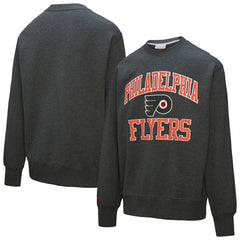 Philadelphia Flyers Mitchell & Ness Playoff Win Fleece Pullover Sweatshirt - Charcoal Sweatshirts