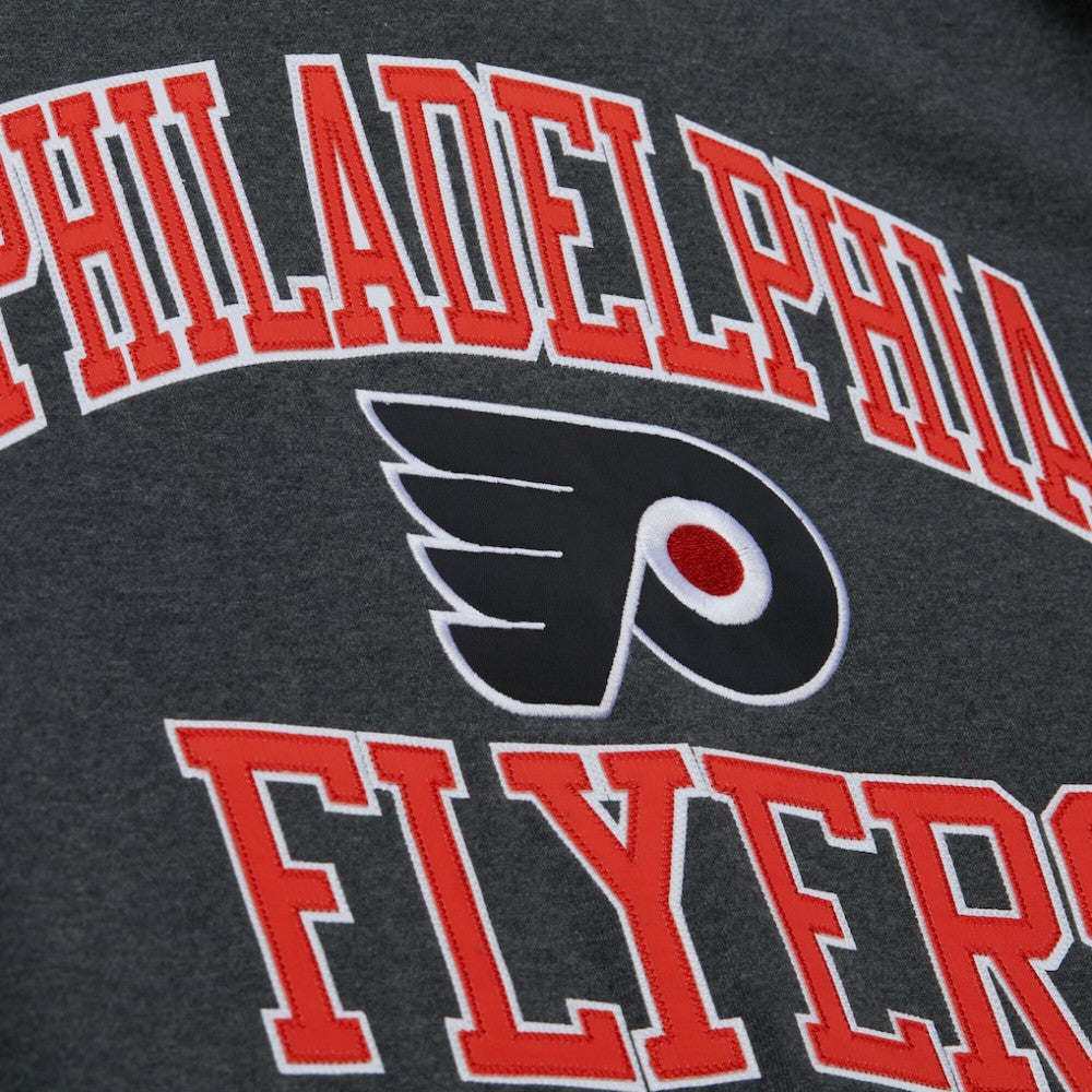Philadelphia Flyers Mitchell & Ness Playoff Win Fleece Pullover Sweatshirt - Charcoal Sweatshirts