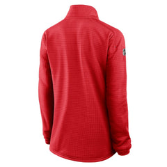 Calgary Flames Fanatics Women's Authentic Pro Rink Quarter-Zip Pullover  - Red Pullover