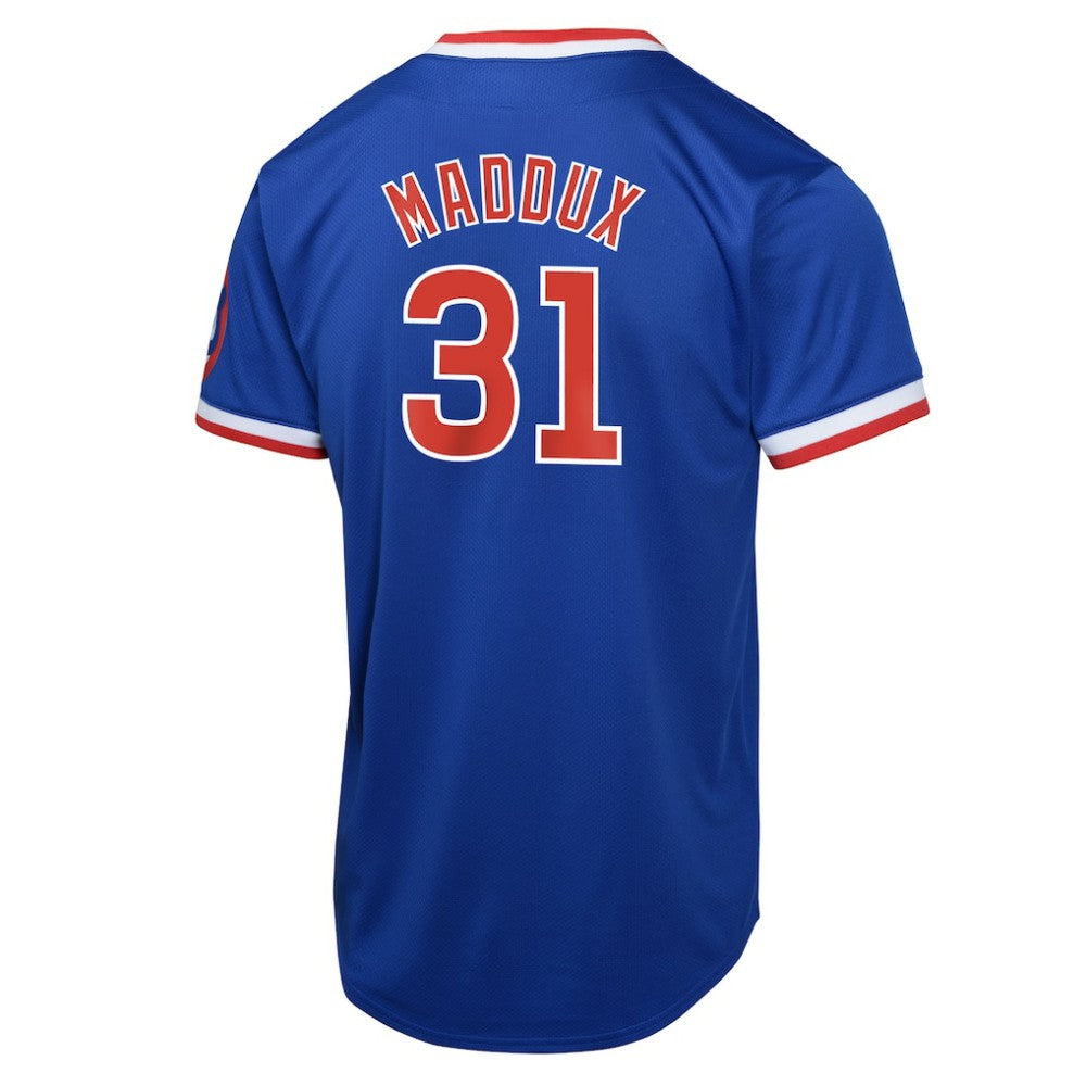 Greg Maddux Chicago Cubs Youth Cooperstown Collection Limited Jersey Royal
