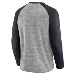 San Francisco Giants Darius Rucker Collection Raw Edge Raglan Long Sleeve Baseball T-Shirt Heather Gray