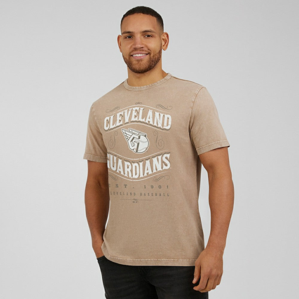 Cleveland Guardians Darius Rucker Collection Sun Faded T-Shirt Tan