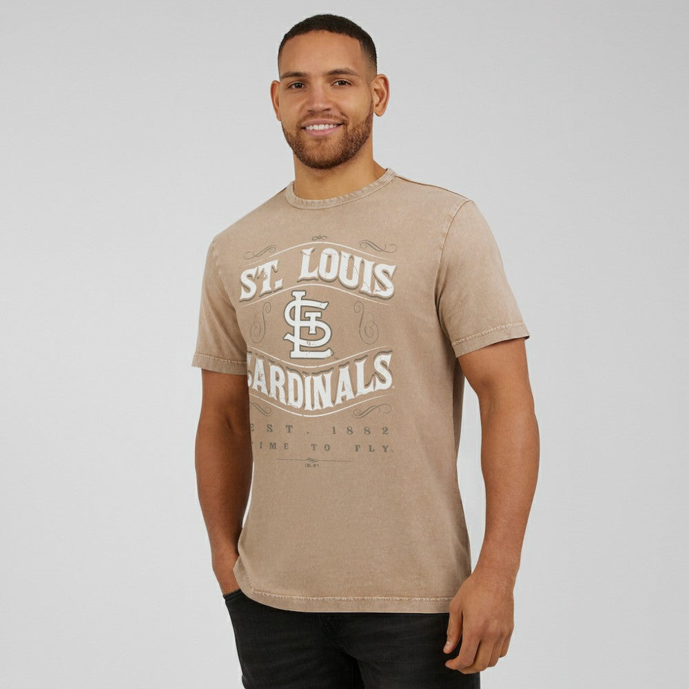 St. Louis Cardinals Darius Rucker Collection Sun Faded T-Shirt Tan