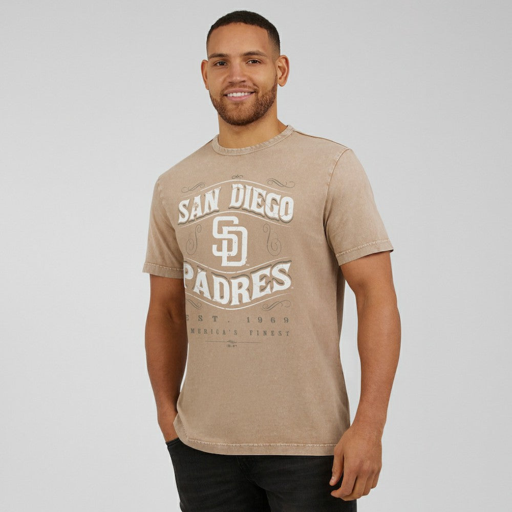 San Diego Padres Darius Rucker Collection Sun Faded T-Shirt Tan