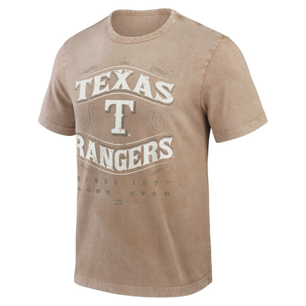 Texas Rangers Darius Rucker Collection Sun Faded T-Shirt Tan