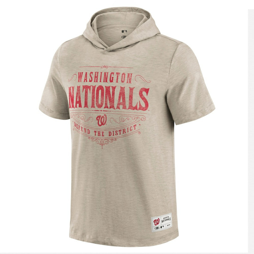 Washington Nationals Darius Rucker Collection Distressed Hoodie T-Shirt Tan