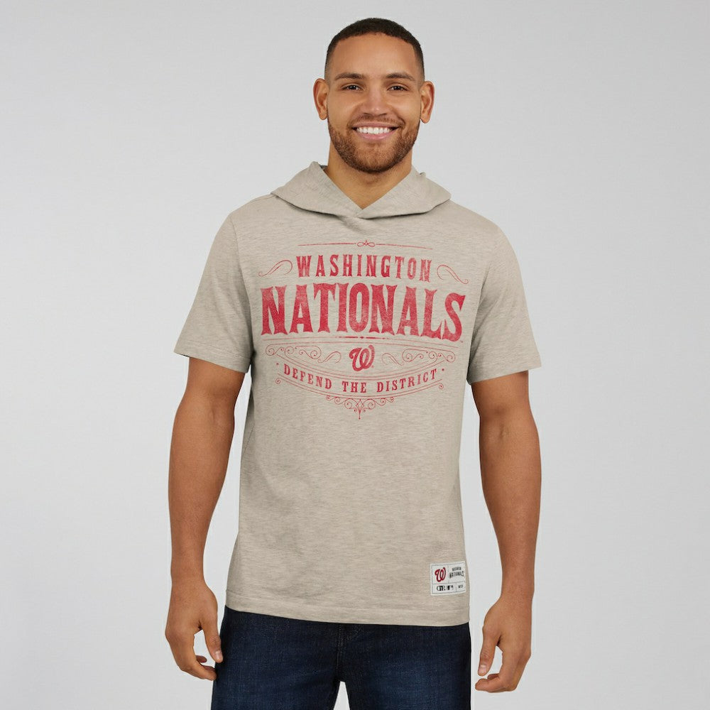 Washington Nationals Darius Rucker Collection Distressed Hoodie T-Shirt Tan
