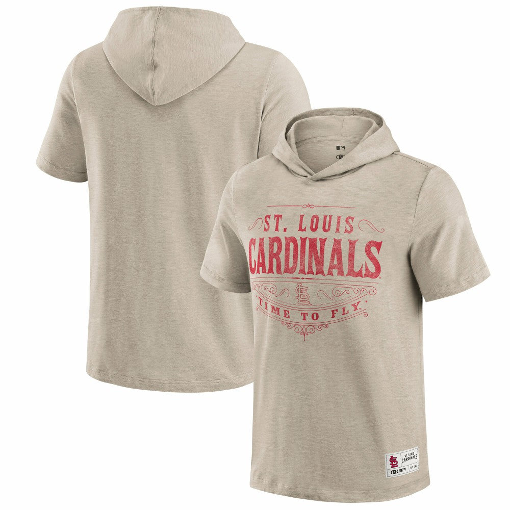 St. Louis Cardinals Darius Rucker Collection Hooded T-Shirt Tan