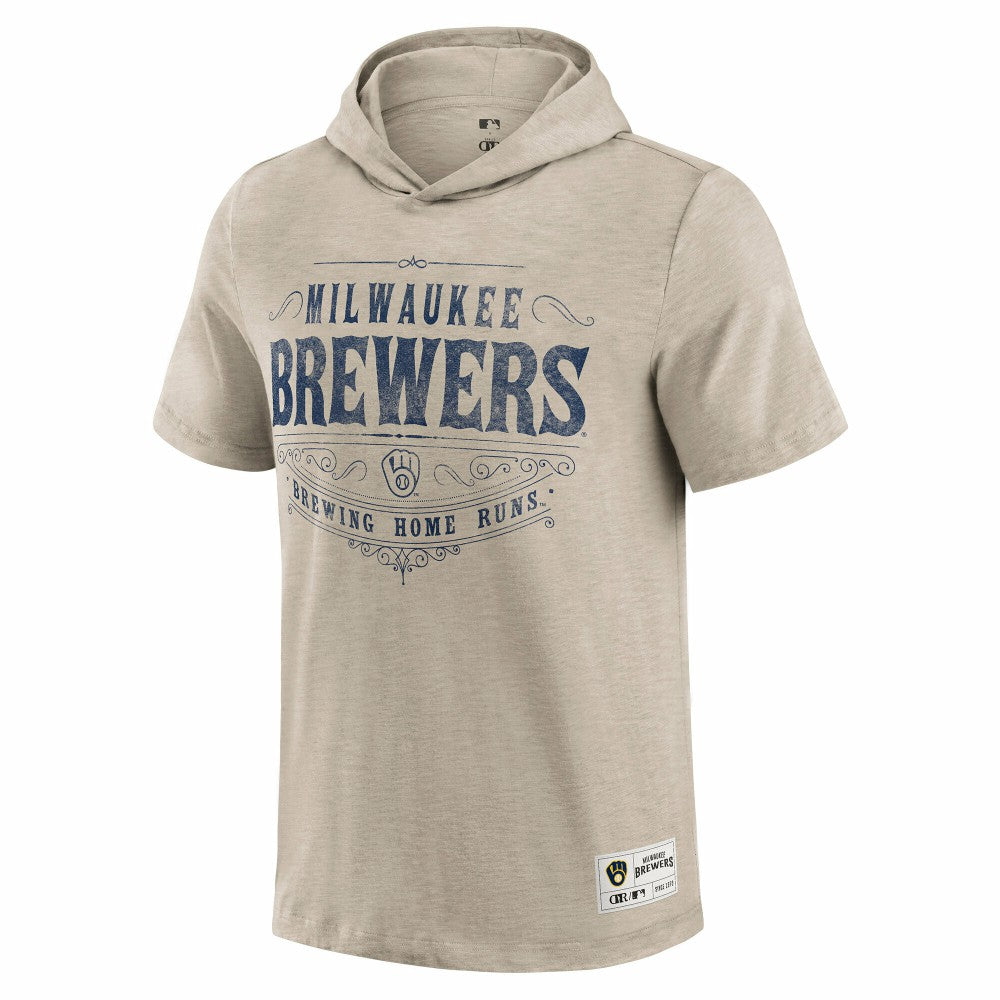Milwaukee Brewers Darius Rucker Collection Hooded T-Shirt Tan