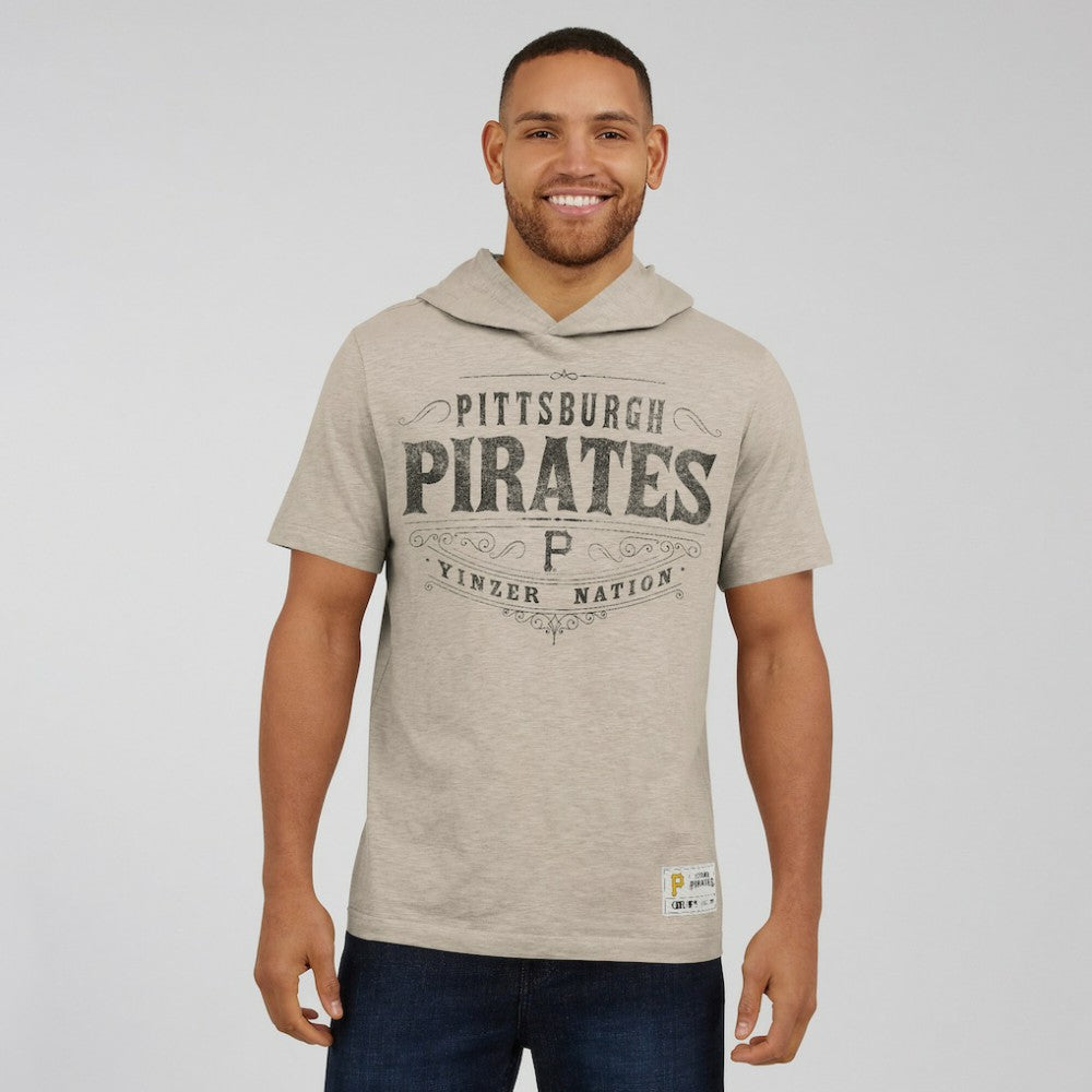 Pittsburgh Pirates Darius Rucker Collection Hooded T-Shirt Tan