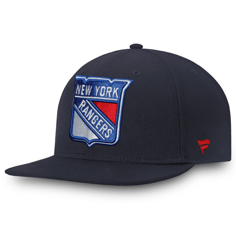 New York Rangers Fanatics Core Fitted Hat - Navy Hats