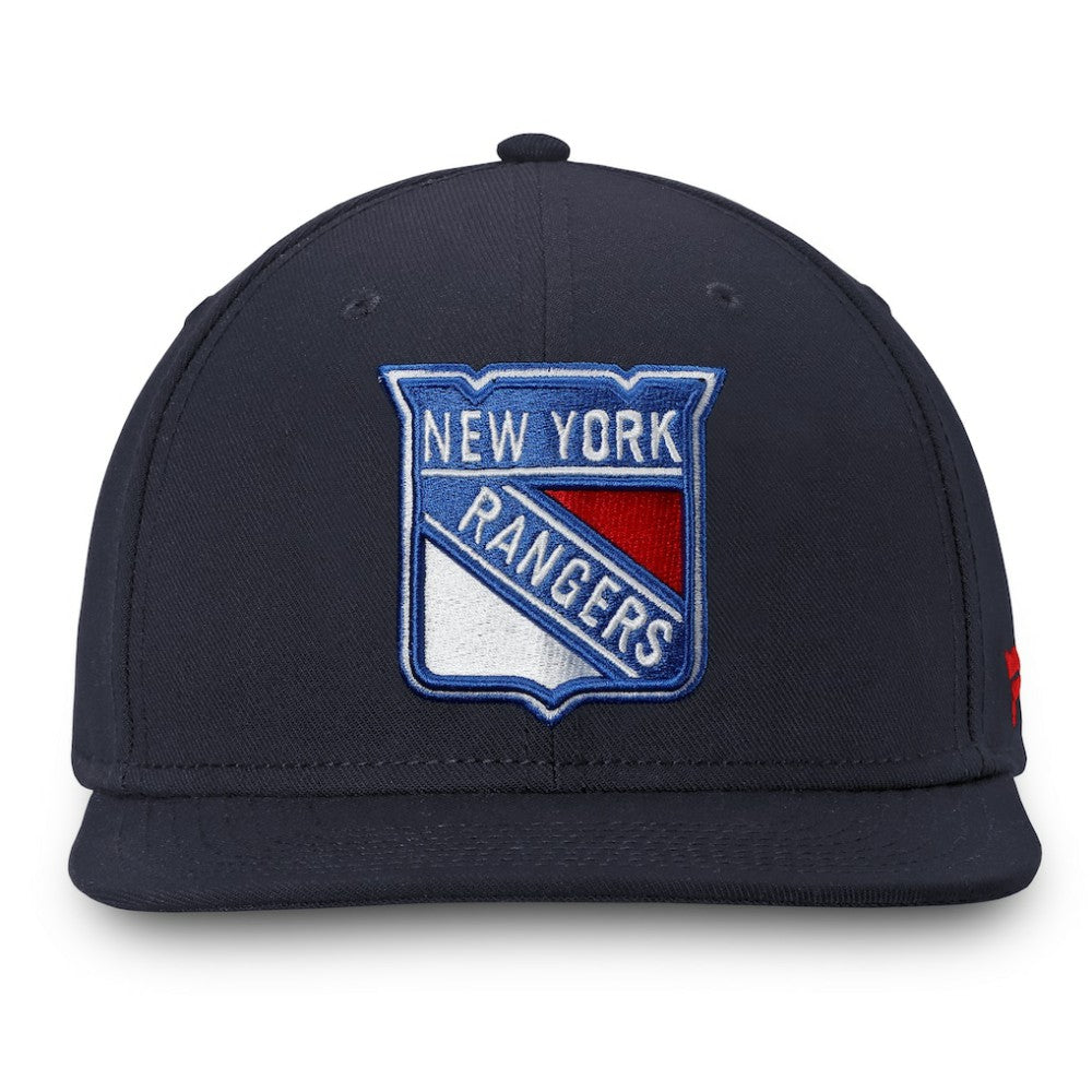 New York Rangers Fanatics Core Fitted Hat - Navy Hats