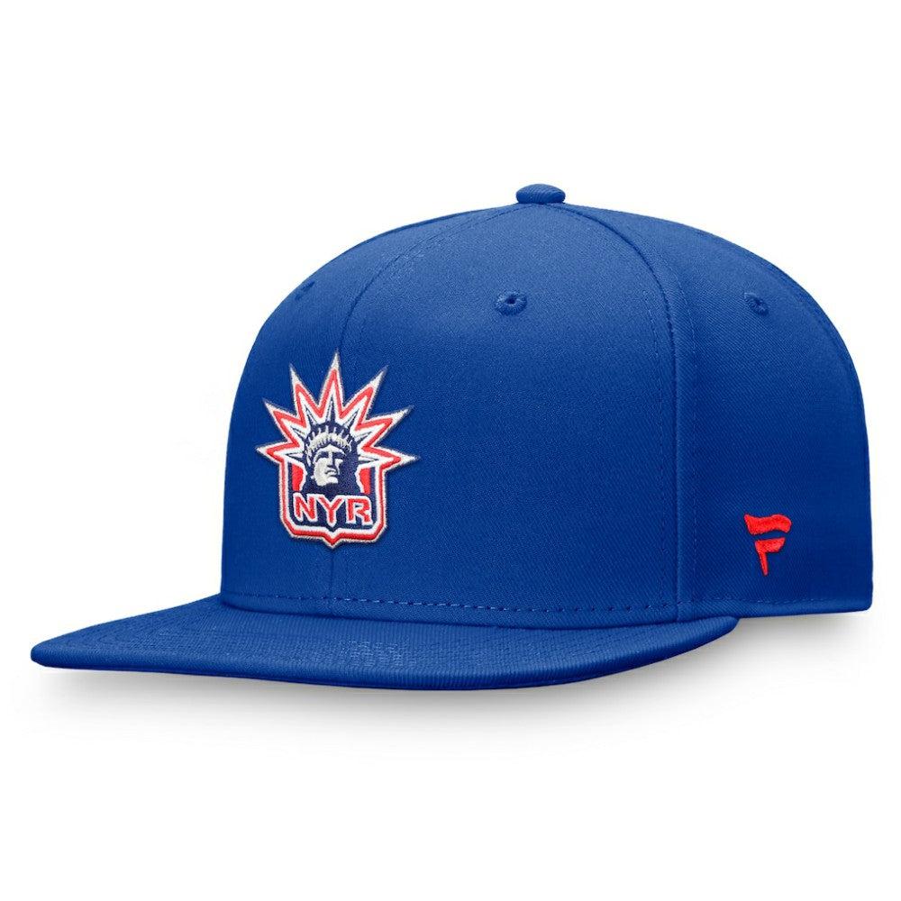 New York Rangers Fanatics Team Logo Fitted Hat - Royal Hats