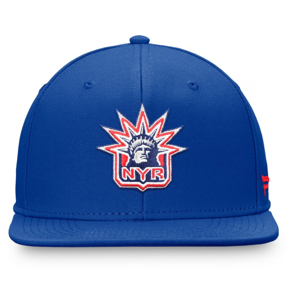 New York Rangers Fanatics Team Logo Fitted Hat - Royal Hats