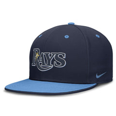 Tampa Bay Rays  True Primetime Two-Tone Performance Fitted Hat Navy/Light Blue