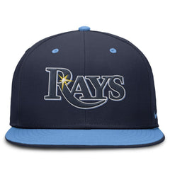 Tampa Bay Rays  True Primetime Two-Tone Performance Fitted Hat Navy/Light Blue