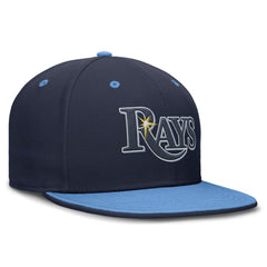 Tampa Bay Rays  True Primetime Two-Tone Performance Fitted Hat Navy/Light Blue