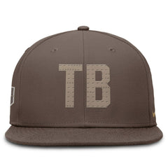 Tampa Bay Rays True Statement 20th AnniversaryPerformance Fitted Hat Brown
