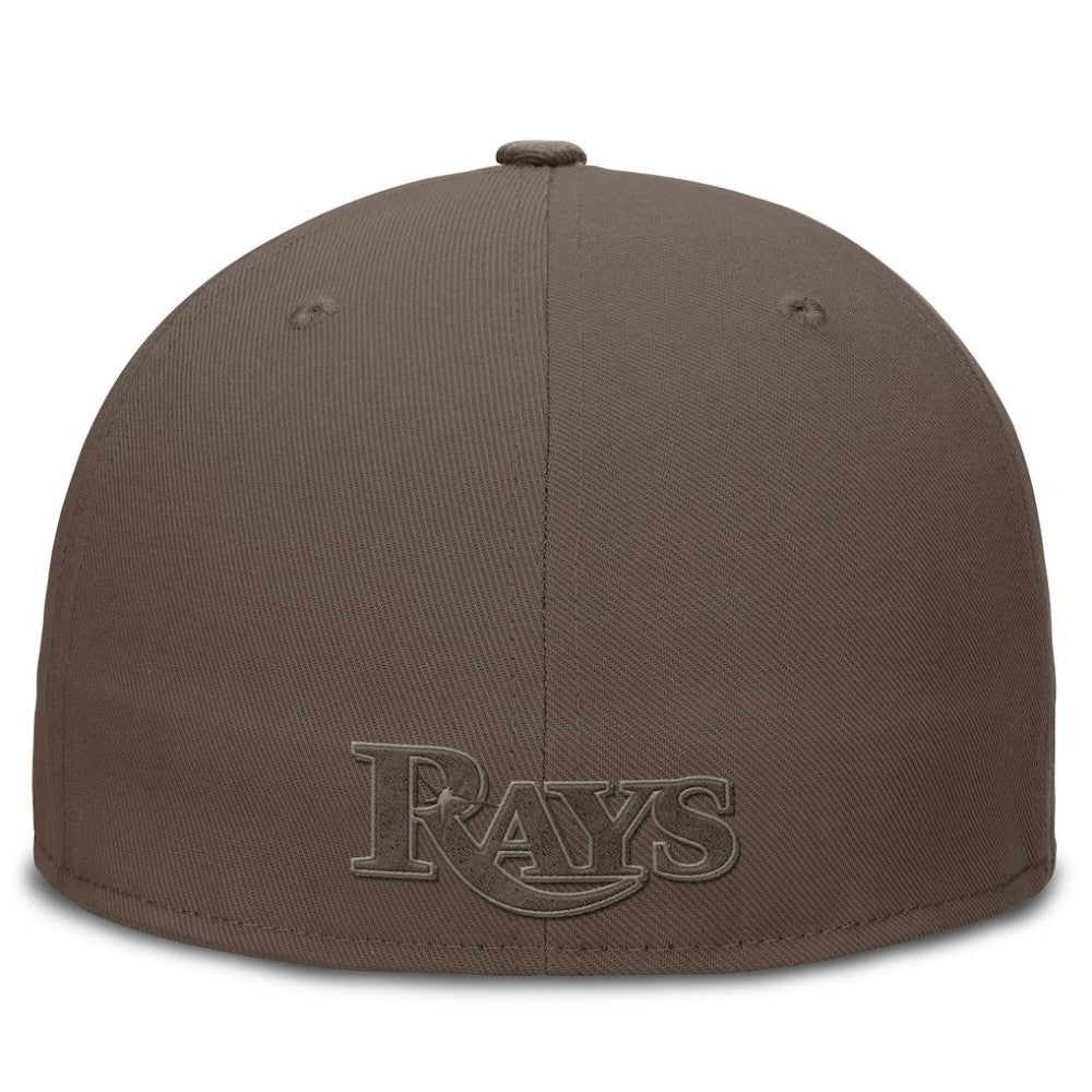 Tampa Bay Rays True Statement 20th AnniversaryPerformance Fitted Hat Brown