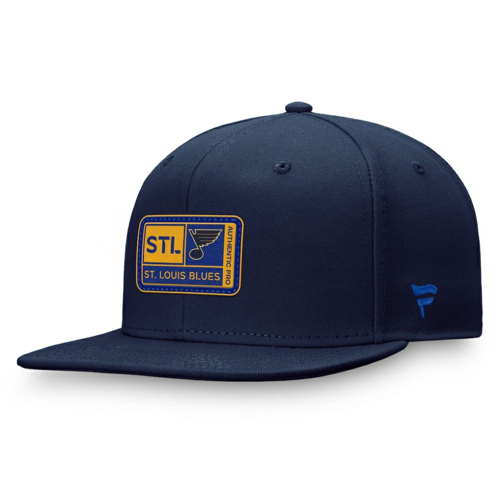 St. Louis Blues Fanatics Authentic Pro Training Camp Snapback Hat - Navy Hats