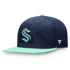 Seattle Kraken Fanatics Authentic Pro Rink Snapback Hat - Deep Sea Blue/Light Blue Hats