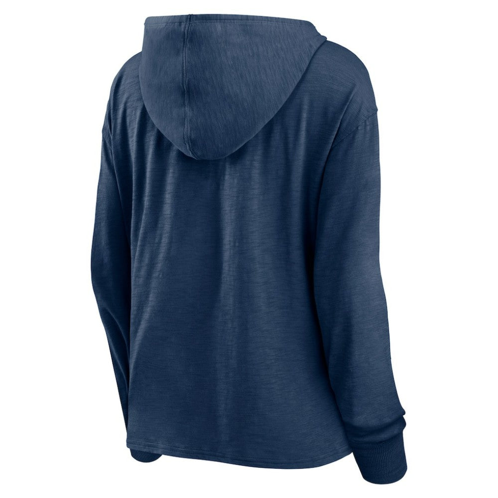 Winnipeg Jets Fanatics Women's Faded Pullover Hoodie - Heather Navy Hoodies
