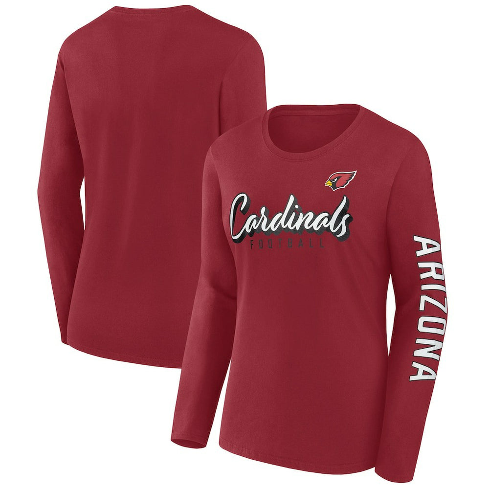Arizona Cardinals Women's Cheerleader Long Sleeve T-Shirt - Cardinal for sale
