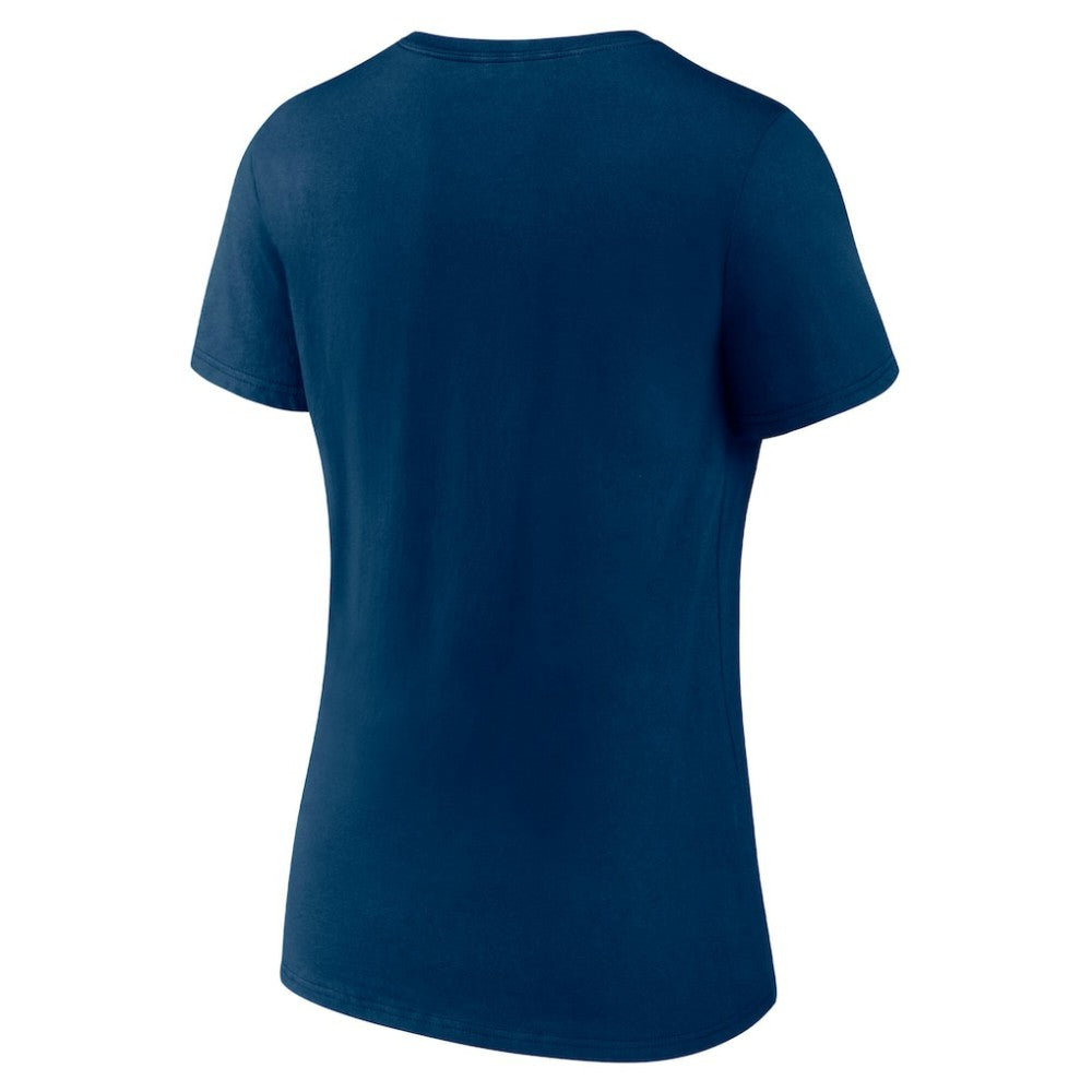Seattle Kraken Fanatics Women's V-Neck T-Shirt - Deep Sea Blue T-shirts