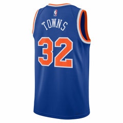 Karl-Anthony Towns New York Knicks Unisex Swingman Jersey - Blue - Icon Edition sale