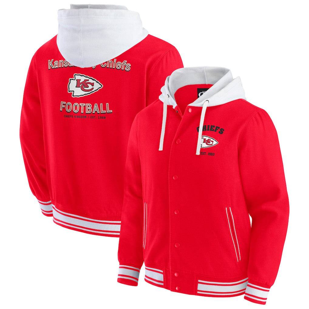 Kansas City Chiefs Darius Rucker Collection Full-Snap Hoodie Jacket - Red sale