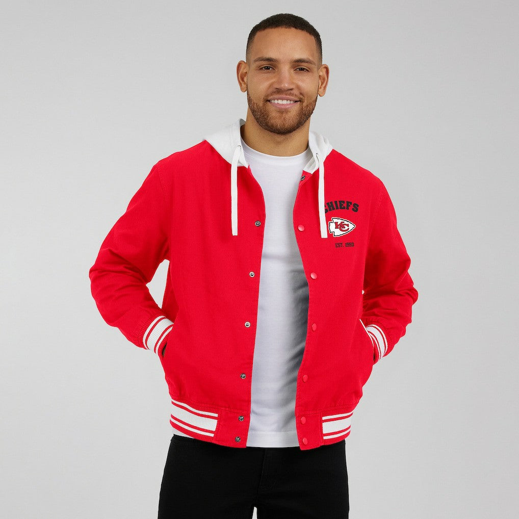 Kansas City Chiefs Darius Rucker Collection Full-Snap Hoodie Jacket - Red sale