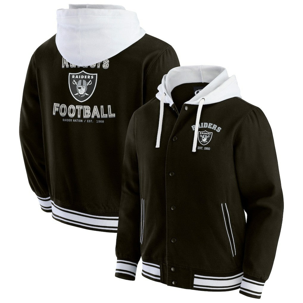 Las Vegas Raiders Darius Rucker Collection Full-Snap Hoodie Jacket - Black discount