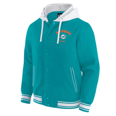 Miami Dolphins Darius Rucker Collection Full-Snap Hoodie Jacket - Aqua on sale