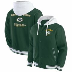 Green Bay Packers Darius Rucker Collection Full-Snap Hoodie Jacket - Green discount