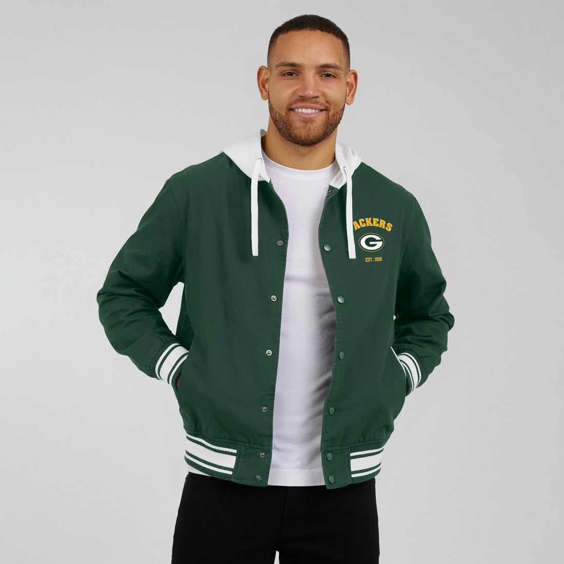 Green Bay Packers Darius Rucker Collection Full-Snap Hoodie Jacket - Green discount