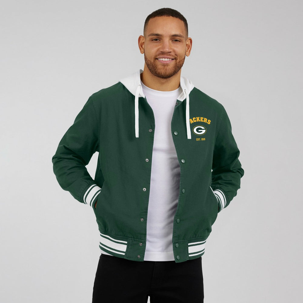 Green Bay Packers Darius Rucker Collection Full-Snap Hoodie Jacket - Green discount