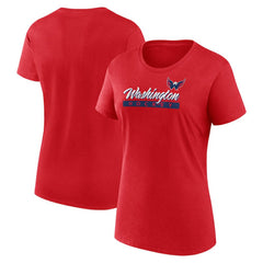 Washington Capitals Fanatics Women's Risk Cotton T-Shirt - Red T-shirts