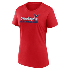 Washington Capitals Fanatics Women's Risk Cotton T-Shirt - Red T-shirts