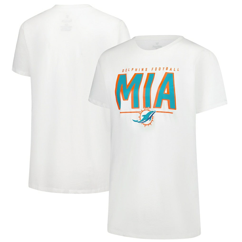Miami Dolphins Women's Cheerleader T-Shirt - White on sale
