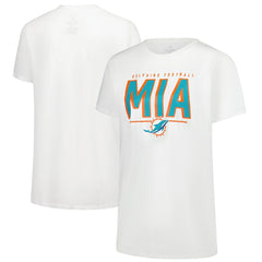 Miami Dolphins Women's Cheerleader T-Shirt - White on sale