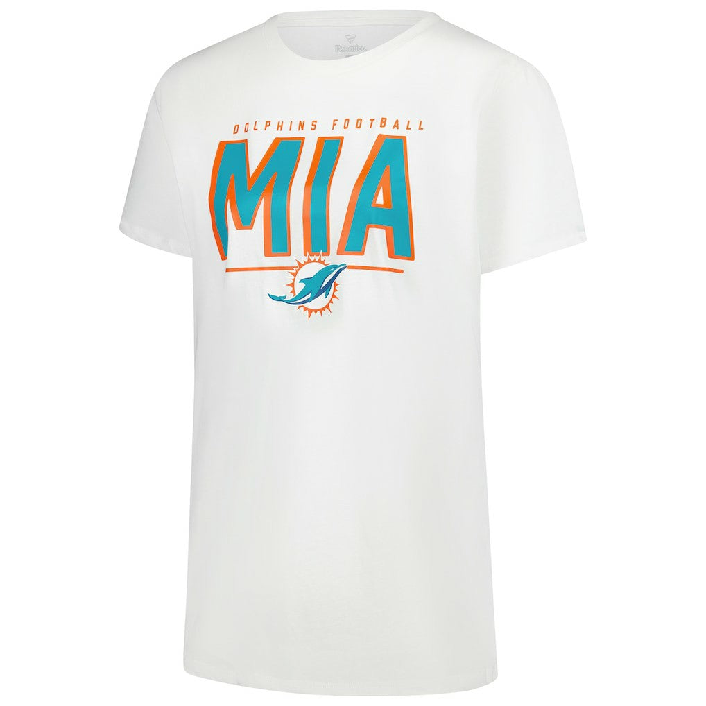 Miami Dolphins Women's Cheerleader T-Shirt - White on sale